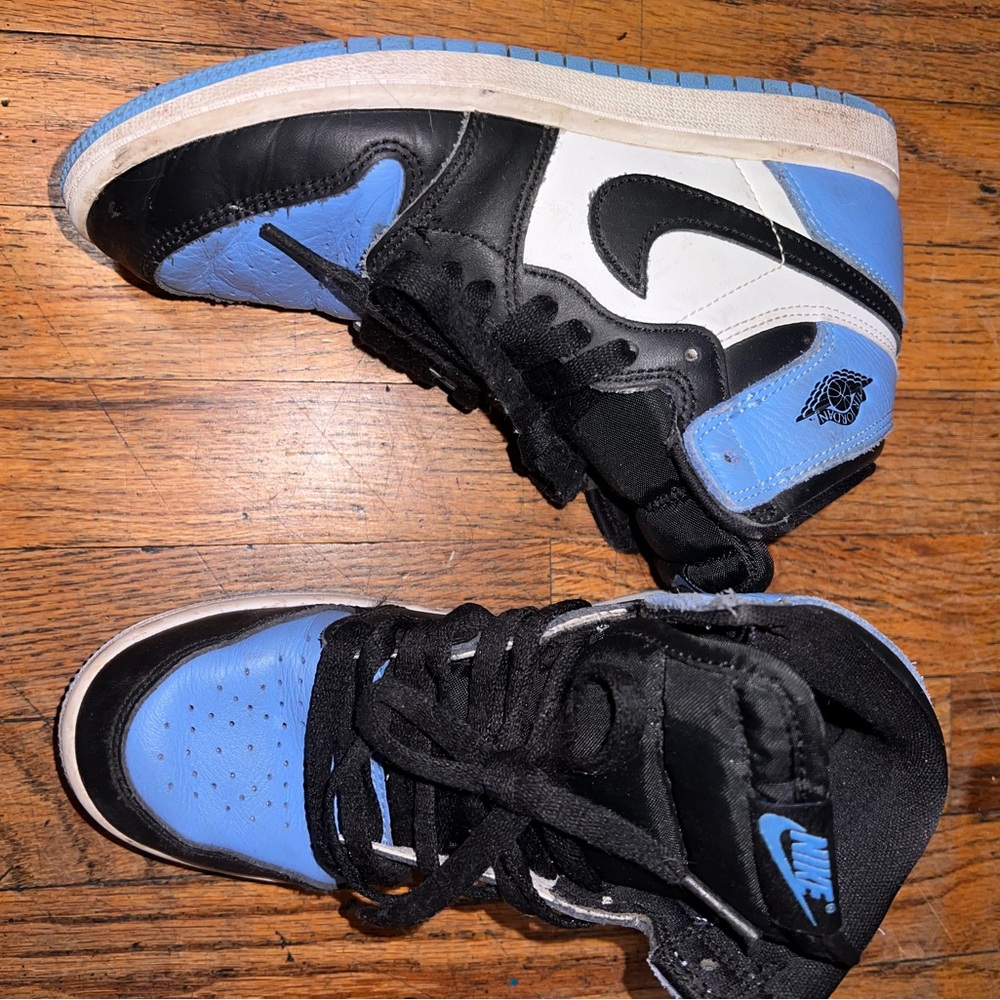 Nike Kids' Black, Blue, and White Sneakers